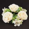 3"MIX ROSE/HYDR.CANDLE RING