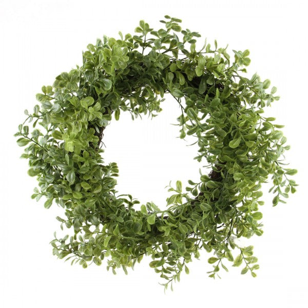 14"FRESH BOXWD TBL WREATH M25