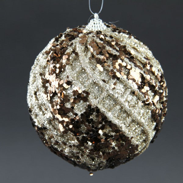 4.5"SEQ/SWIRL BALL ORNA