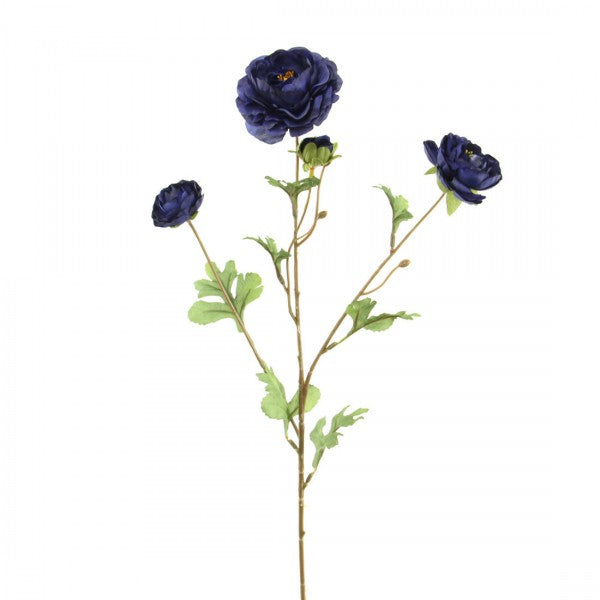26"RANUNCULUS X3 NAVY BLUE