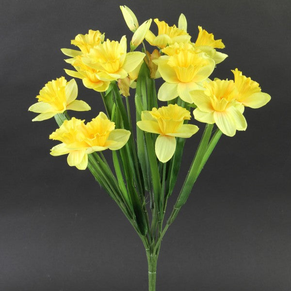 18"DAFFADIL BUSH X14 YELLOW