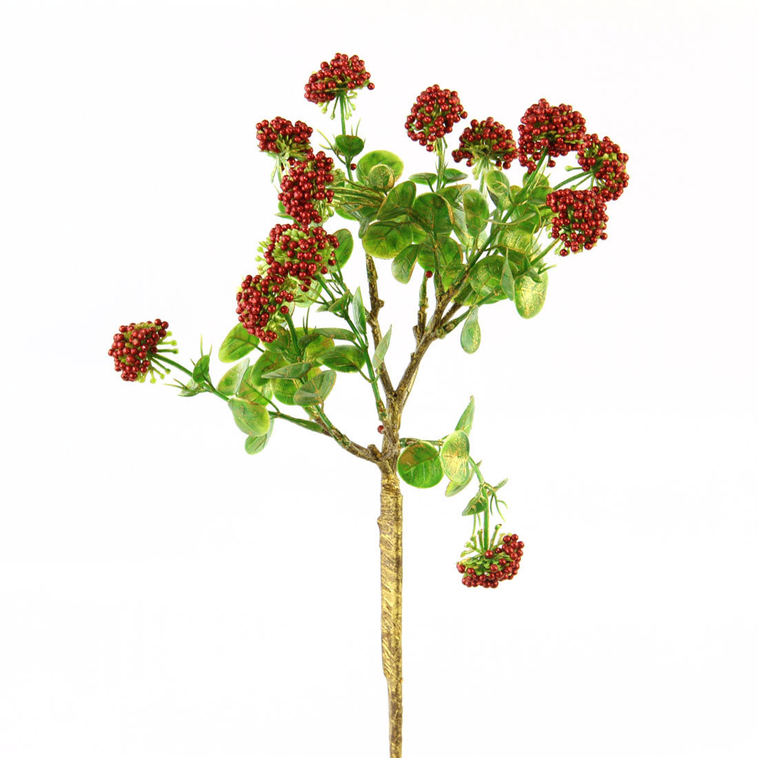 16"SEEDED EUCLAYPTUS BURGUNDY