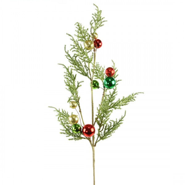 28"CEDAR SPRAY RED/GRN/GOLD