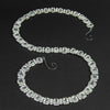 36"EMERALD CUT CRYSTAL CHAIN