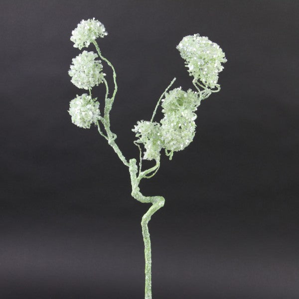 28"MICA SNOWBALL FLOWER A25