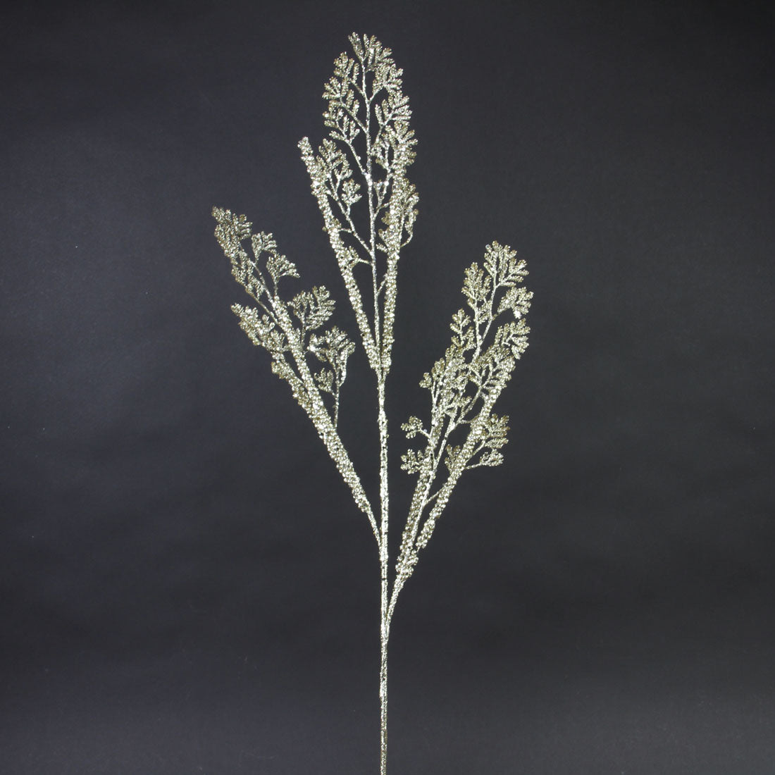 30"GLIT.LEAF SPRAY CHAMPAGNE