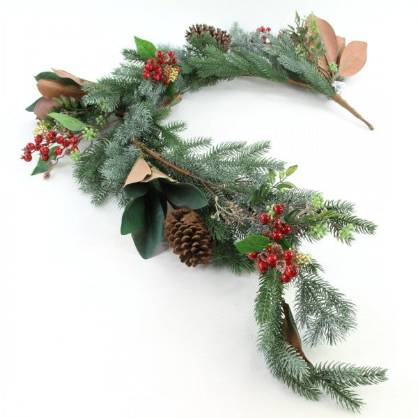 5'PINE/BERR/MAGNOLIA GARLAND