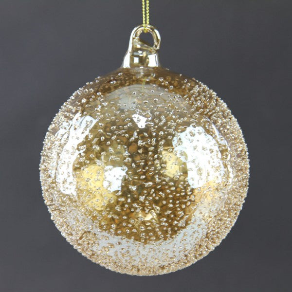 100MM GLASS BEADED BALL