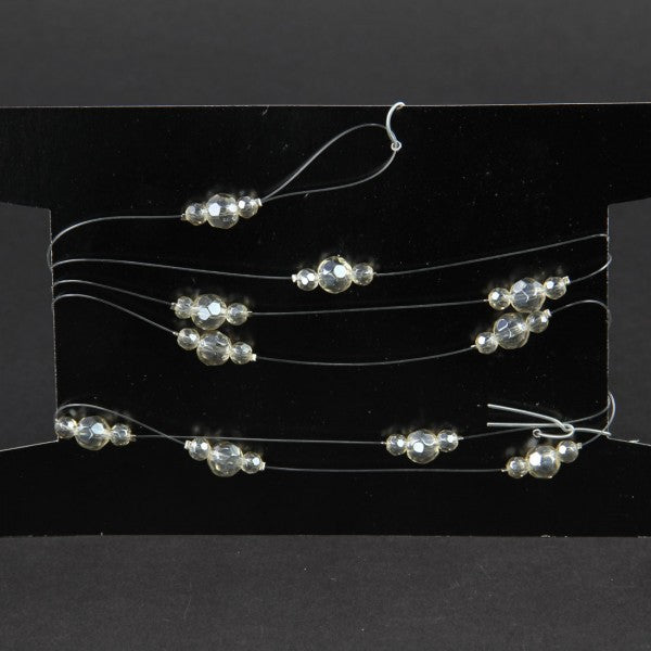 70" SMOKY CRYSTAL GARLAND