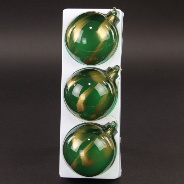 100MM METAL MARBLE GLASS BALL 3/BX