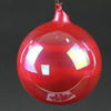 120MM PEARL GLASS BALL RED