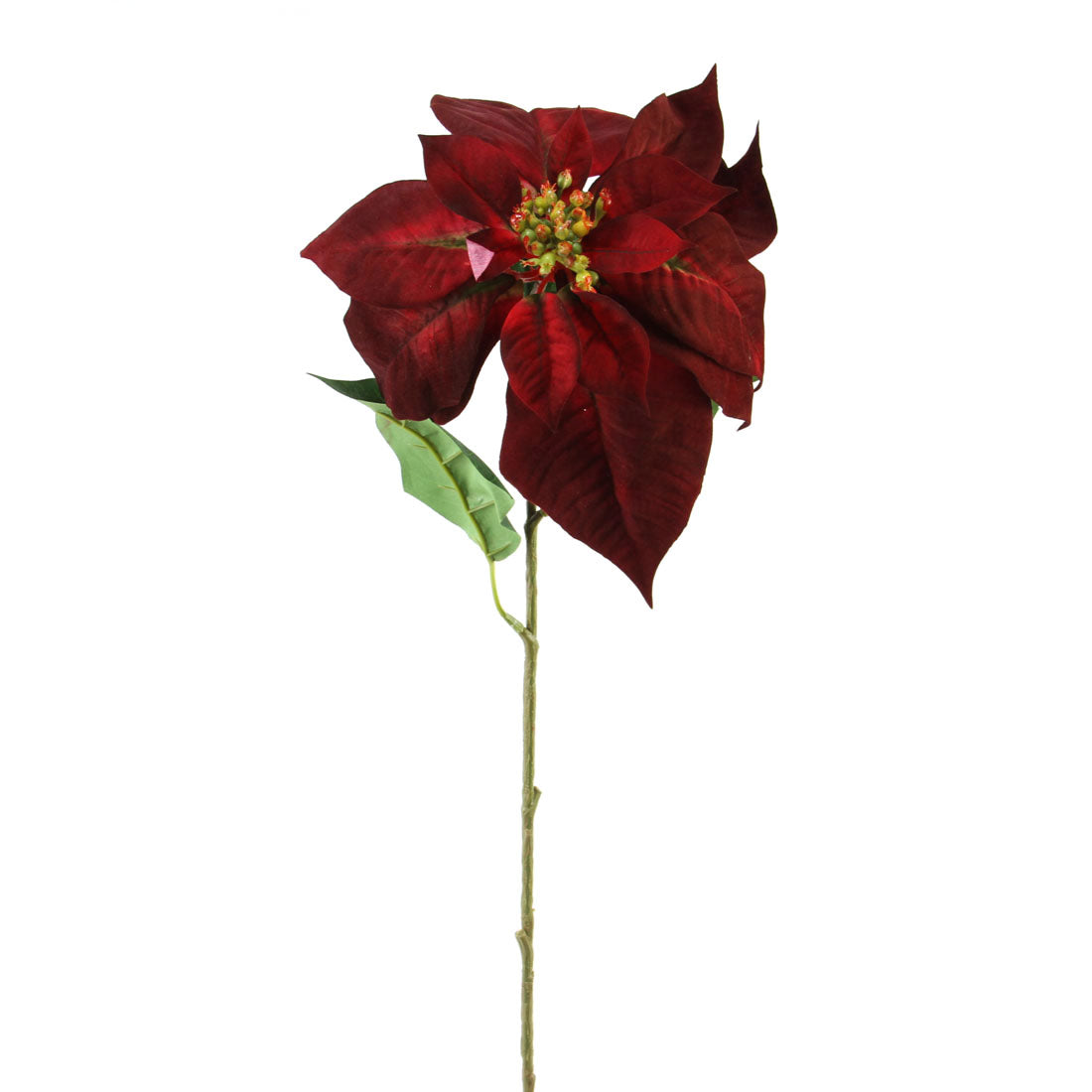 28"POINSETTIA SPRAY BURGUNDY