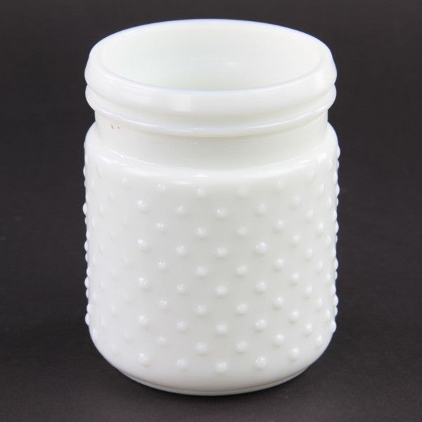 4"X5"HOBNAIL JAR WHITE