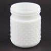 4"X5"HOBNAIL JAR WHITE