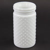 4"X7.5"HOBNAIL JAR WHITE