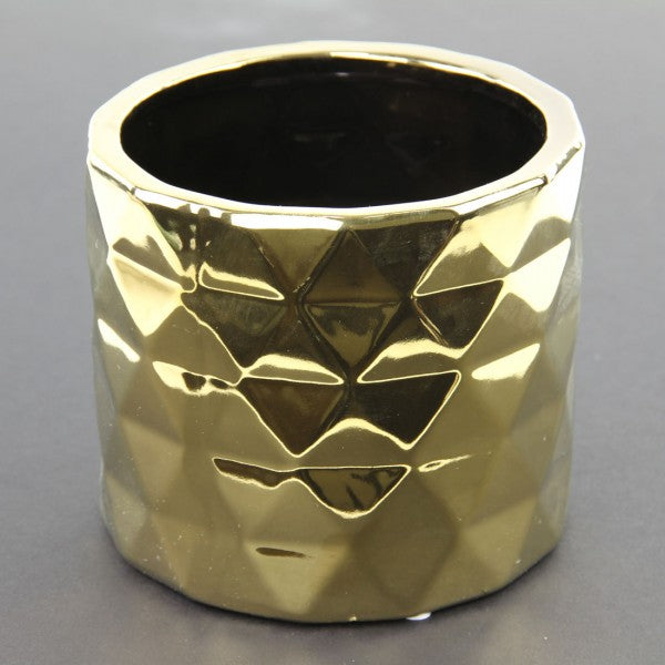 5.75"X5" ARCHITECT POT GOLD