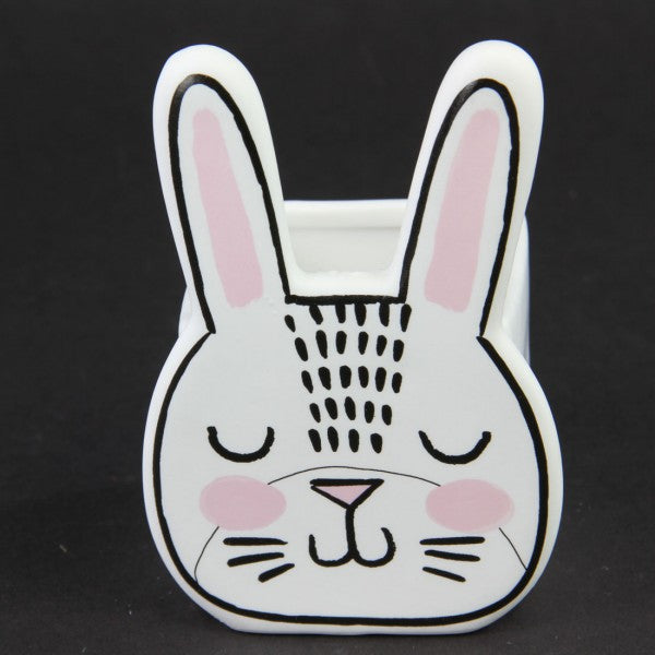 2.75"X4.75"BASHFUL BUNNY POT