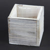 4"X4"X4"WOODLAND PLANTER WHT