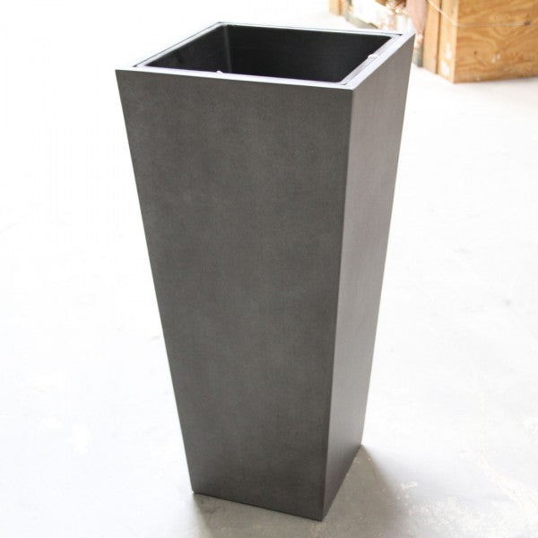 17.5"X38.5"TOWER VASE GRAY