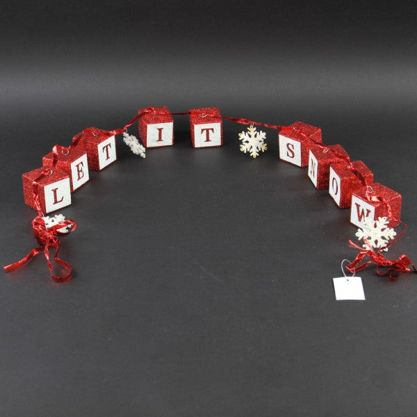 5' LET IT SNOW GARLAND A25