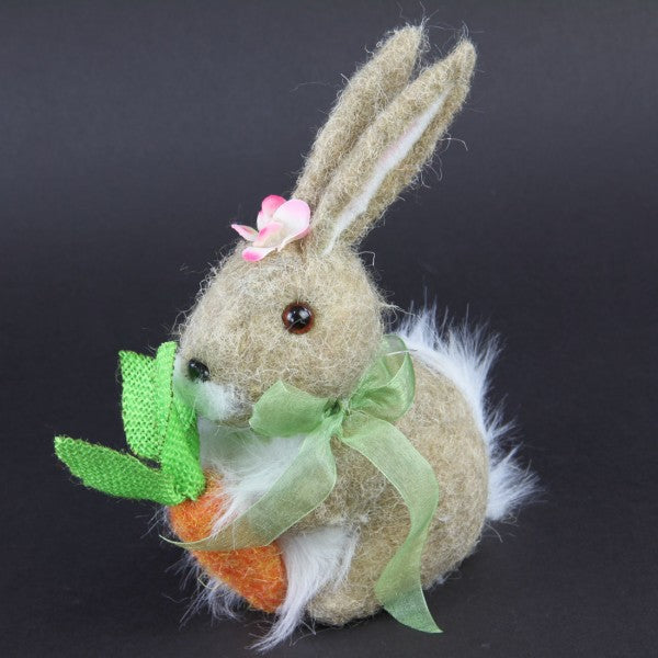 7.5"FUZZY BUNNY/CARROT