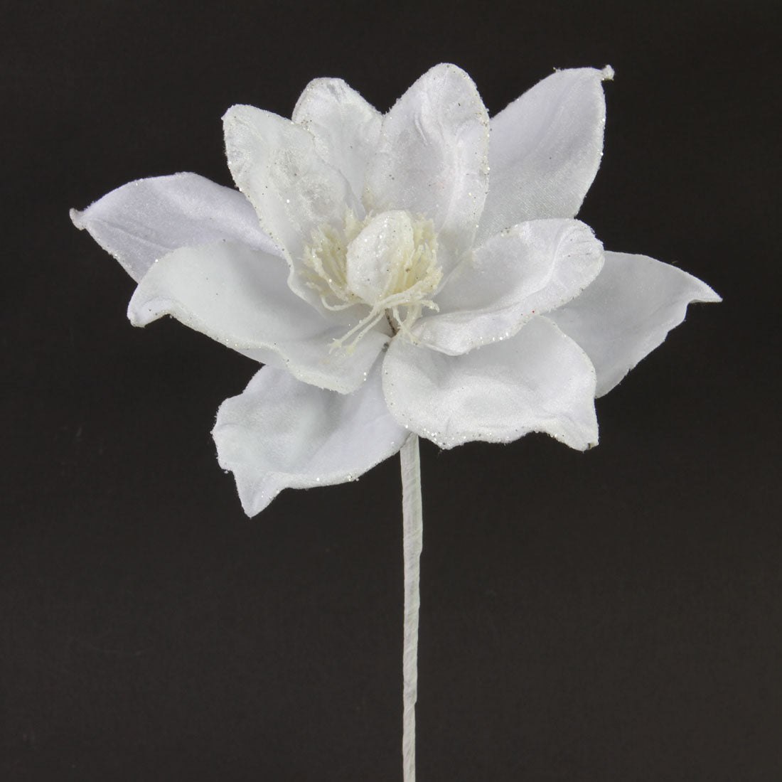 8.6"VLVT.MAGNOLIA STEM WHITE