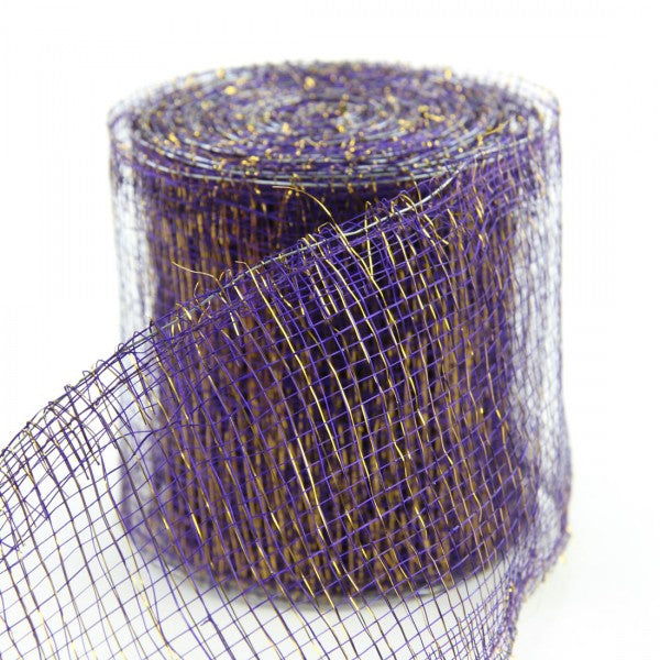 4"ABACA 10YD PURPLE/GOLD A25