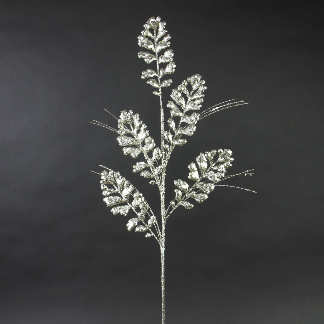 29"GLIT/SEQ FOREST FERN SPRAY