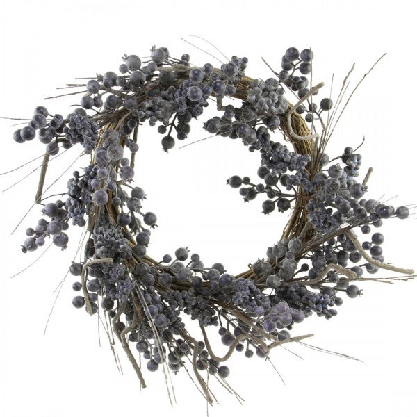 22"MIXED BLUEBERRY WREATH