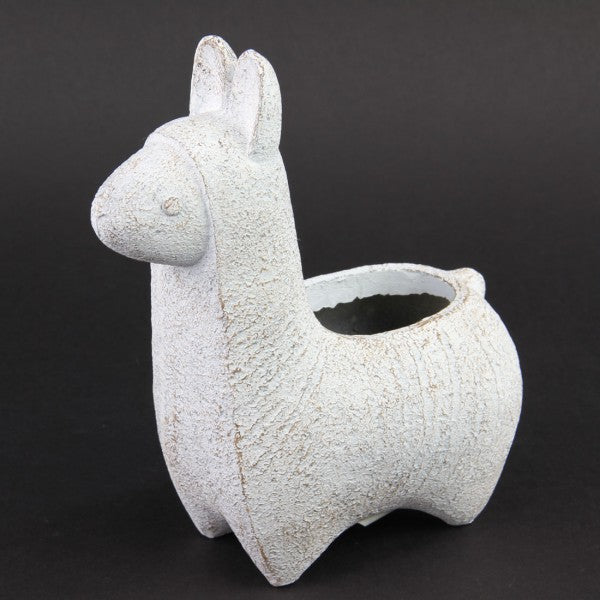 9"RESIN LLAMA CONTAINER
