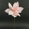 20"SUGARED POINSETTIA STEM