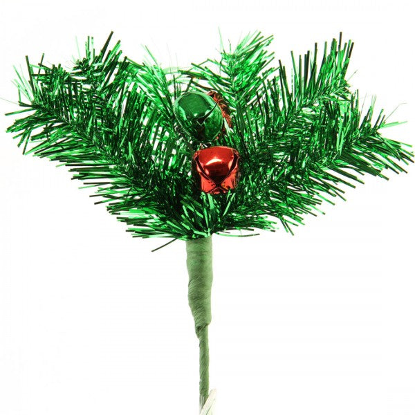 8"RETRO TINSEL PINE PICK