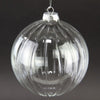 5"GLASS STRIPE BALL ORNA
