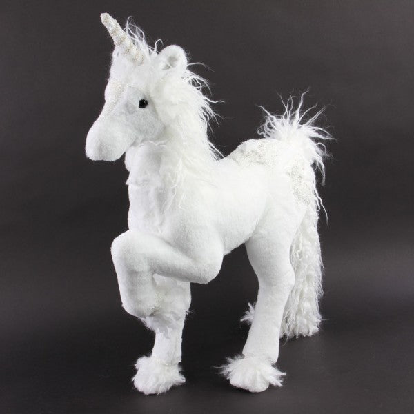 24" VEL/FUR GLT HORN UNICORN