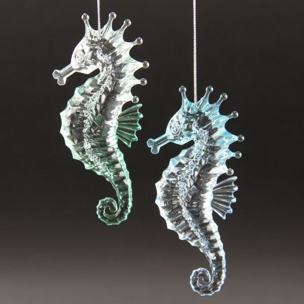 5"ACRYLIC SEAHORSE ORN