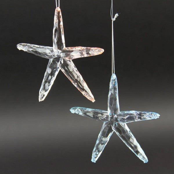 5" ACRYLIC STARFISH ORNA