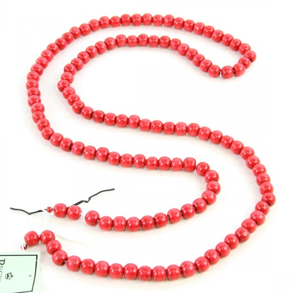 72"WOOD BEAD GARLAND A25