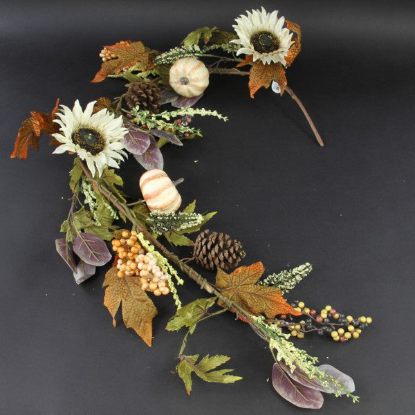 48"SNFLWER/PMPKIN GARLAND A4