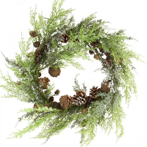 24"FRSTD.CEDAR WREATH M25