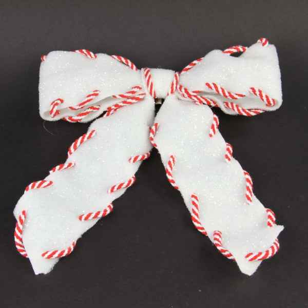 FELT PEPPRMINT STCHD BOW A25