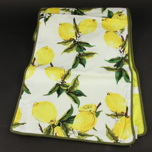 72"FABRIC LEMON/LEAF RUNNER