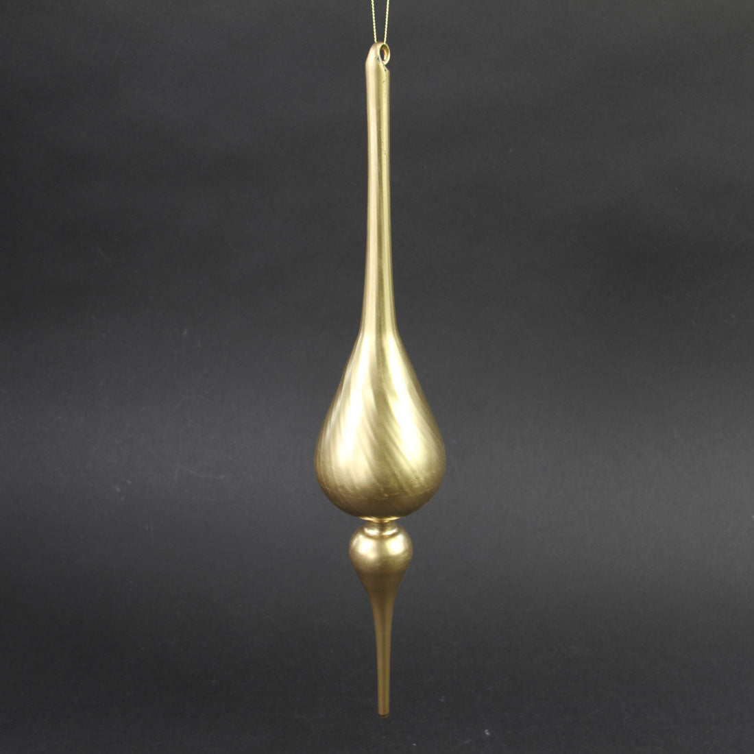 15"GLASS MATTE FINIAL ORN A25
