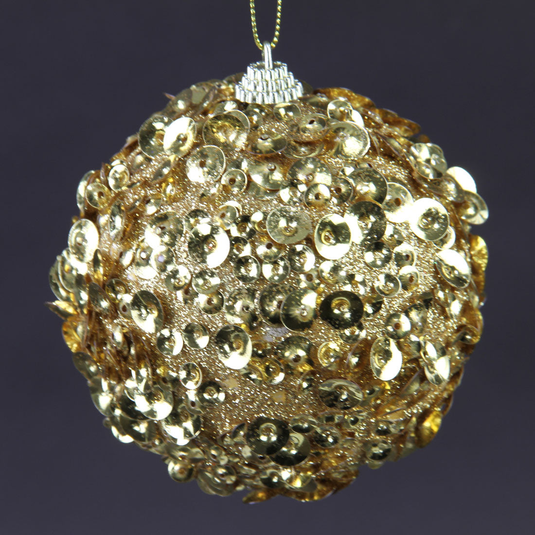 4"GLAMOUR/SEQUIN BALL ORNA