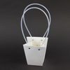 TRAPEZOID SHAPE BAG WHITE