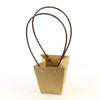 TRAPEZOID SHAPE BAG KRFT.BRWN