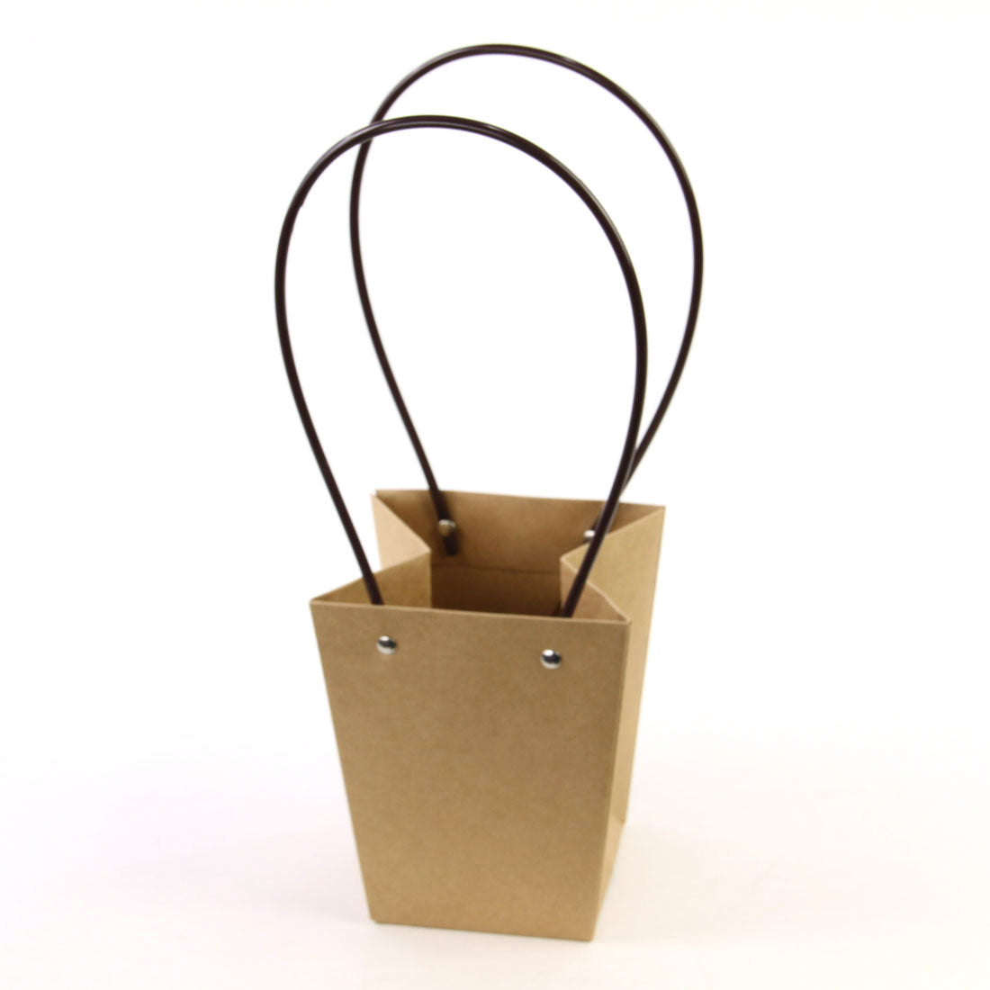 TRAPEZOID SHAPE BAG KRFT.BRWN