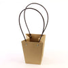 TRAPEZOID SHAPE BAG KRFT.BRWN