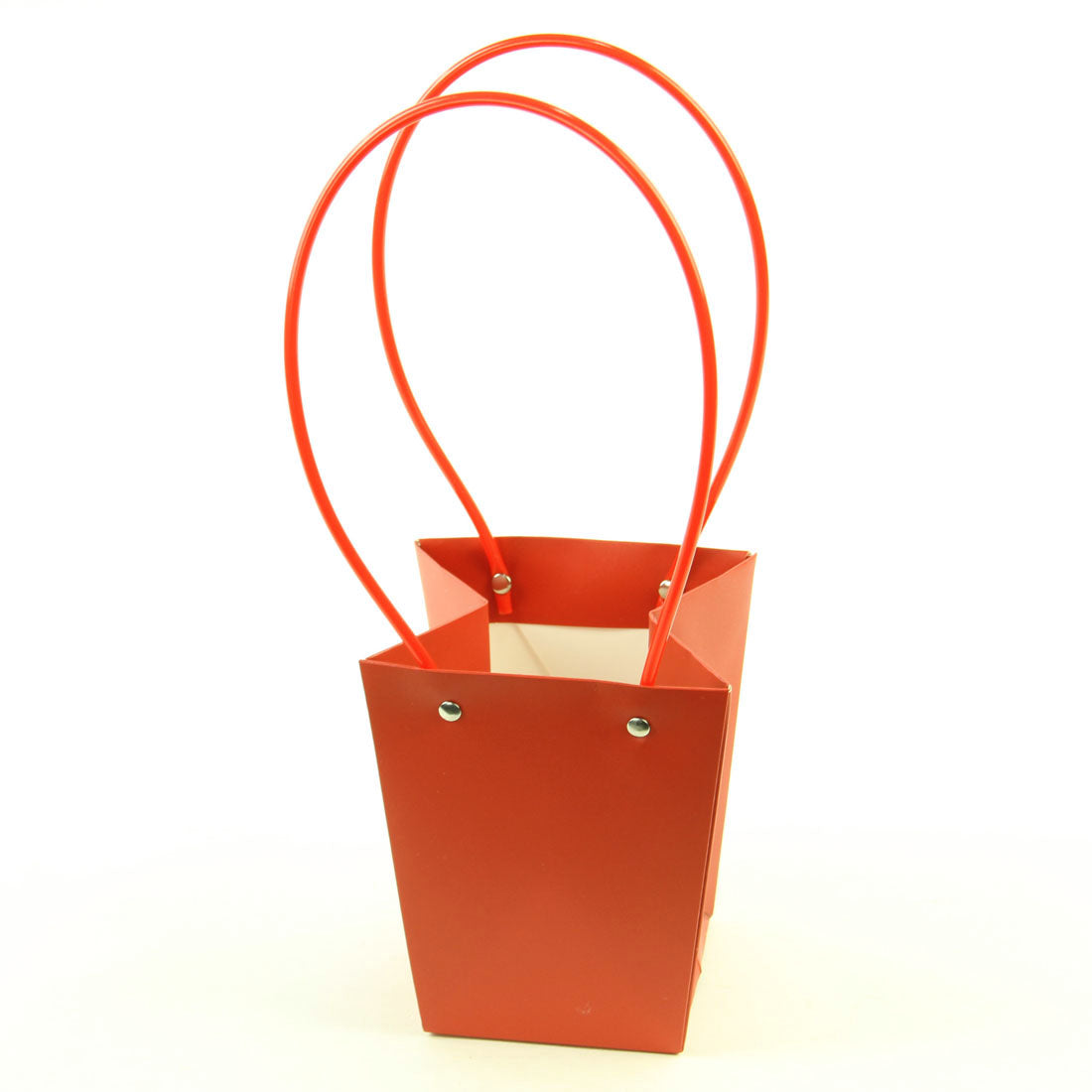 TRAPEZOID SHAPE BAG RED