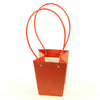 TRAPEZOID SHAPE BAG RED