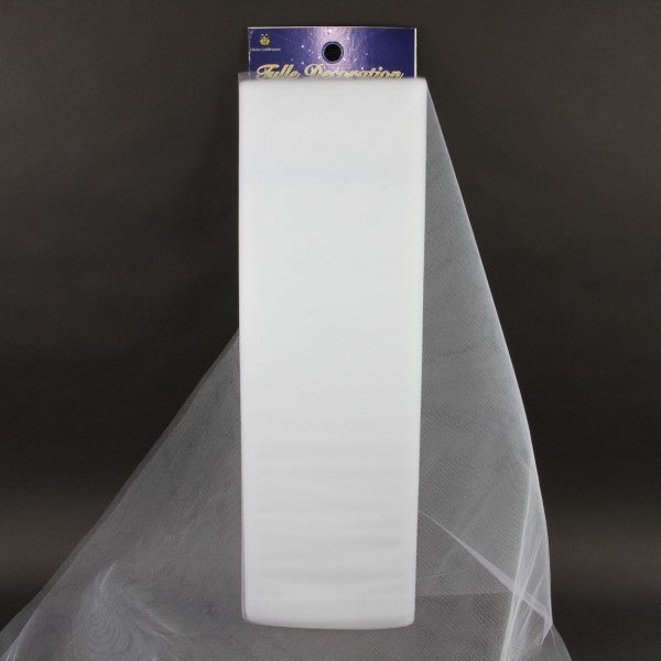 54"X40YD TULLE WHITE